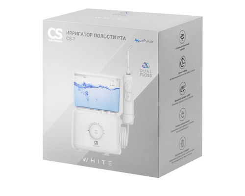 Ирригатор полости рта CS Medica AquaPulsar CS-7 DUAL FLOSS White