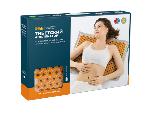 Тибетский аппликатор на мягкой подложке магнитные вставки 41*60см