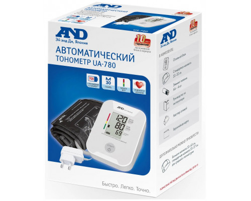 Тонометр автоматический AND UA-780 с адаптером